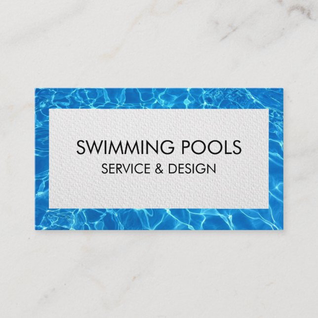 Carte De Visite Services De Piscine (Devant)