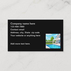Carte De Visite Services de Piscine à Domicile