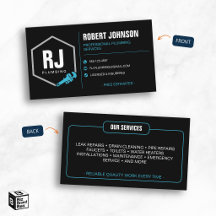 Services de plomberie professionnels Black Blue