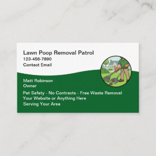 Carte De Visite Services de ramassage de crottes de chien 