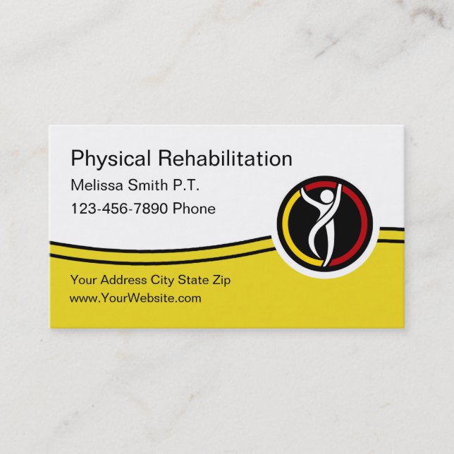 Carte De Visite Services de réadaptation médicale physique (Devant)