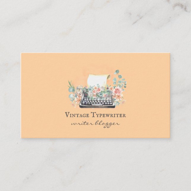 Carte De Visite Services de rédaction de blogueurs d'auteurs (Devant)