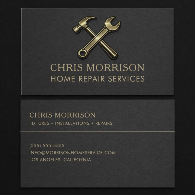 Carte De Visite Services de réparation à domicile Professionnel  (Créateur téléchargé)