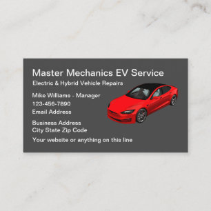 Carte De Visite Services de réparation automobile pour véhicules é