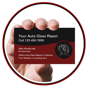 Carte De Visite Services de réparation de vitres automobiles mobil