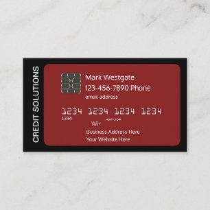 Carte De Visite Services De Réparation Et De Consolidation De Créd