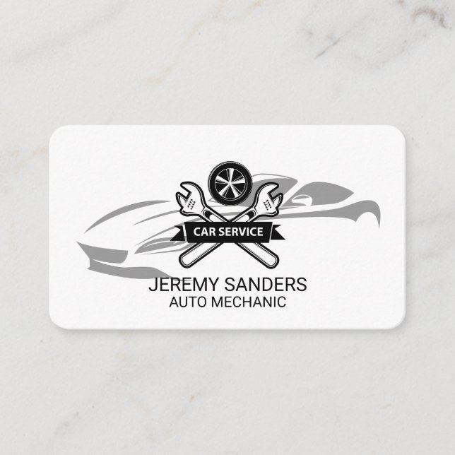 Carte De Visite Services de réparation | Pièces automobiles (Devant)