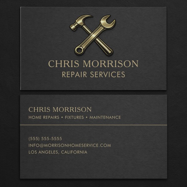 Carte De Visite Services de réparation Professionnel  (Créateur téléchargé)
