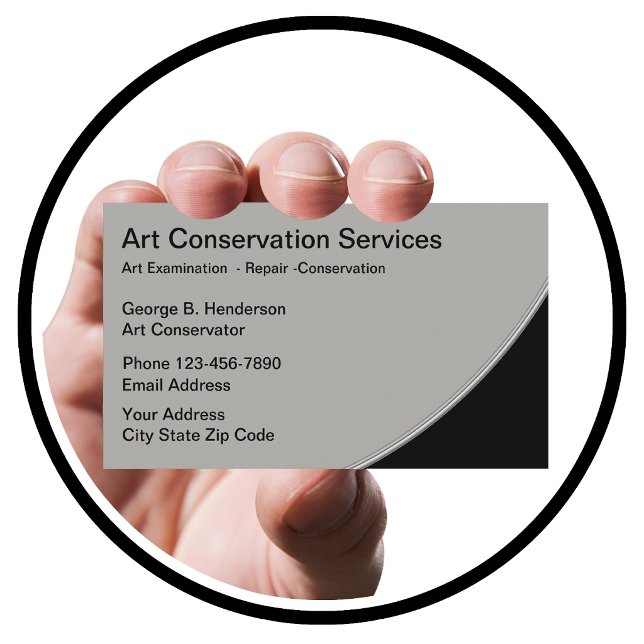 Carte De Visite Services de restauration d'art (Créateur téléchargé)