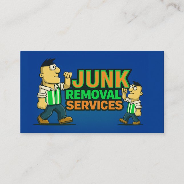 Carte De Visite Services de retrait des déchets Enlèvement des ord (Devant)