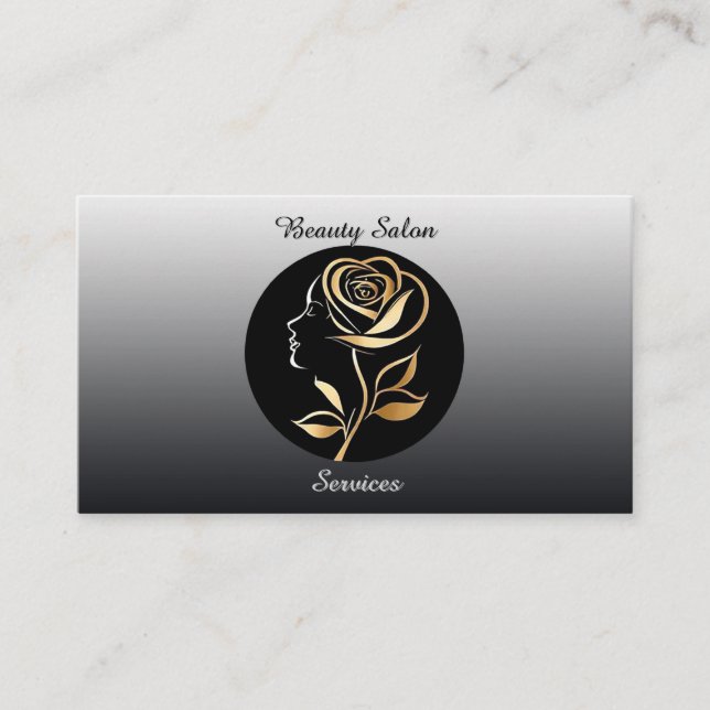 Carte De Visite Services de Salon de Beauté (Devant)
