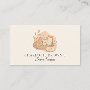 Carte De Visite Services de serveur d'hospitalité de restaurant