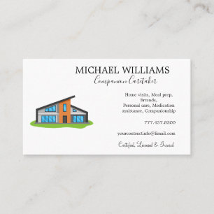 Carte De Visite Services de soins à domicile professionnels