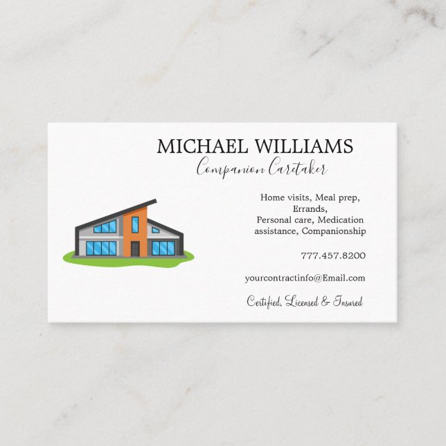Carte De Visite Services de soins à domicile professionnels (Devant)