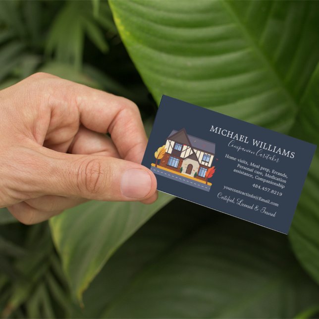 Carte De Visite Services de soins à domicile professionnels (Créateur téléchargé)