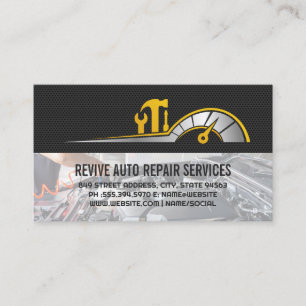 Carte De Visite Services de soins automobiles Atelier de réparat