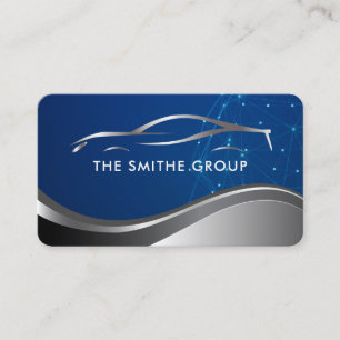 Carte De Visite Services de soins automobiles Logo métallique de