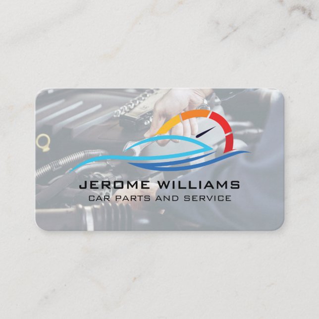 Carte De Visite Services de soins automobiles | Mécanicien (Devant)