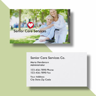 Carte De Visite Services de soins aux personnes âgées