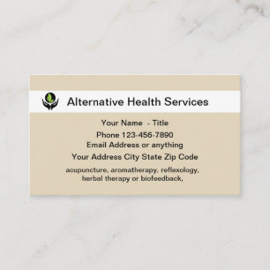 Carte De Visite Services de soins de santé alternatifs