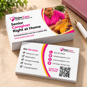 Carte De Visite Services de soins privés pour personnes âgées