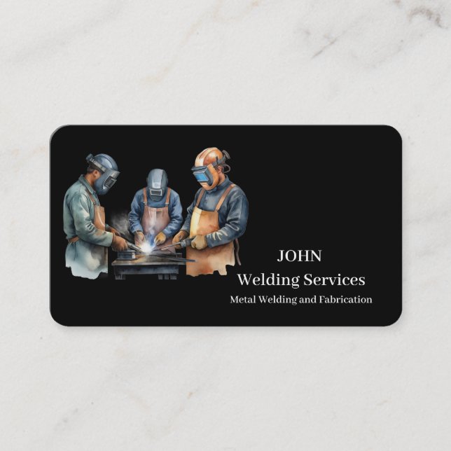 Carte De Visite Services de Soudage Professionnels Modernes - Soud (Devant)