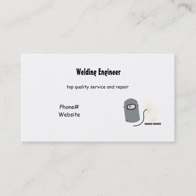 Carte De Visite Services de soudure (Devant)