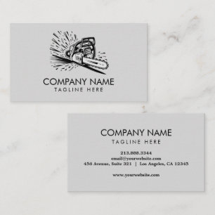 Carte De Visite Services de taille d'arbres professionnels et d'ar
