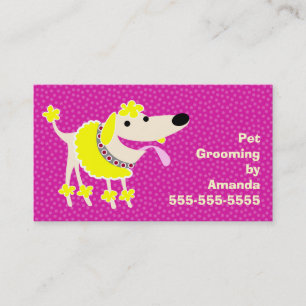 Carte De Visite Services de toilettage d'animal familier