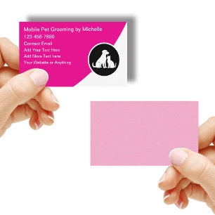 Carte De Visite Services de toilettage mobile pour animaux de comp