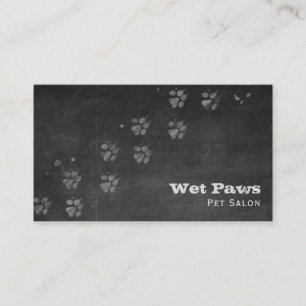 Carte De Visite Services de toilettage pour chiens sur tableau noi