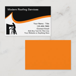 Carte De Visite Services de toiture moderne Design audacieux