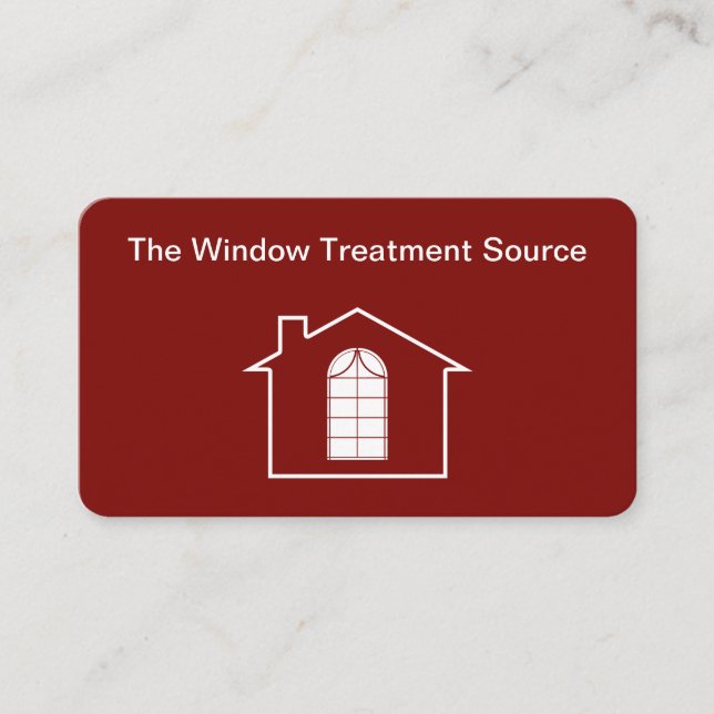 Carte De Visite Services de traitement de fenêtres (Devant)