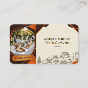 CARTE DE VISITE SERVICES DE TRAITEUR