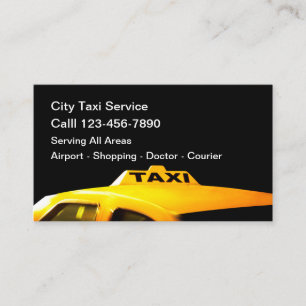 Carte De Visite Services de transport de chauffeurs de taxi