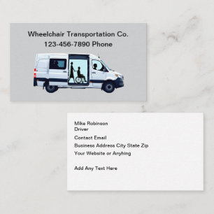 Carte De Visite Services de transport en fauteuil roulant médicali