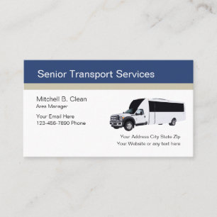 Carte De Visite Services de transport pour personnes âgées