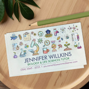 Carte De Visite Services de tutorat en biologie scientifique - ens