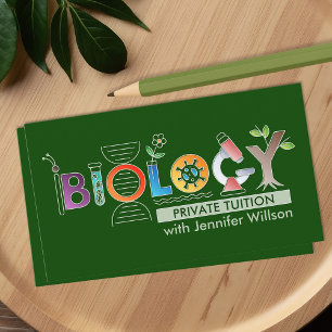 Carte De Visite Services de tutorat en biologie scientifique - ens