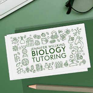Carte De Visite Services de tutorat en biologie scientifique - ens