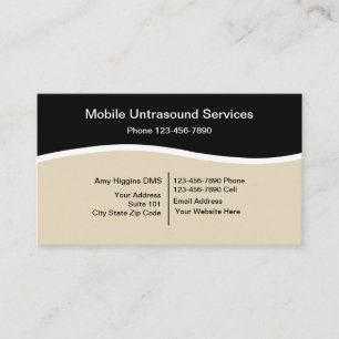 Carte De Visite Services d'échographie mobile