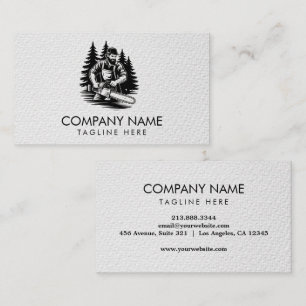 Carte De Visite Services d'élagage d'arbres professionnels & d'arb