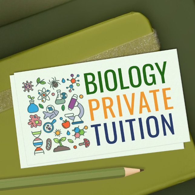 Carte De Visite Services d'enseignement de sciences de la biologie (Créateur téléchargé)