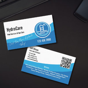 Carte De Visite Services d'entretien et de nettoyage de piscine