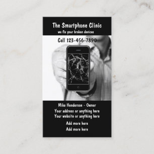 Carte De Visite Services des réparations de portable