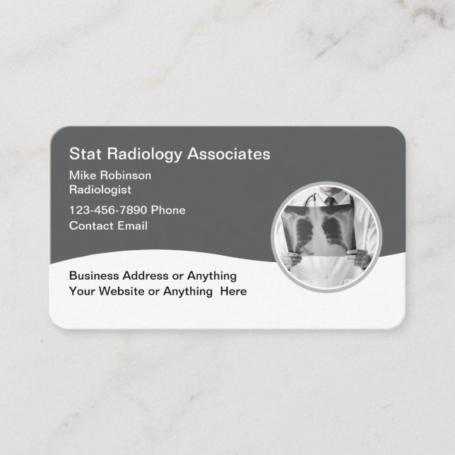Carte De Visite Services d'imagerie Médicale de radiologie (Devant)