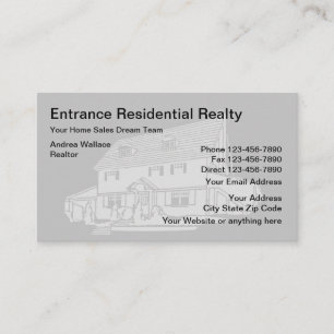 Carte De Visite Services d'immobiliers