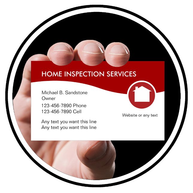Carte De Visite Services d'inspection de maison (Créateur téléchargé)