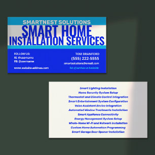 Carte De Visite Services d'installation Smart Home