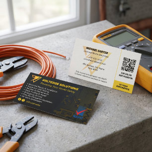 Carte De Visite Services électriques Construction spécialisée